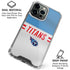 NFL Tennessee Titans White Striped iPhone 16 Pro Clear Case